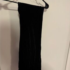 Black Velvet Flaired Leggings